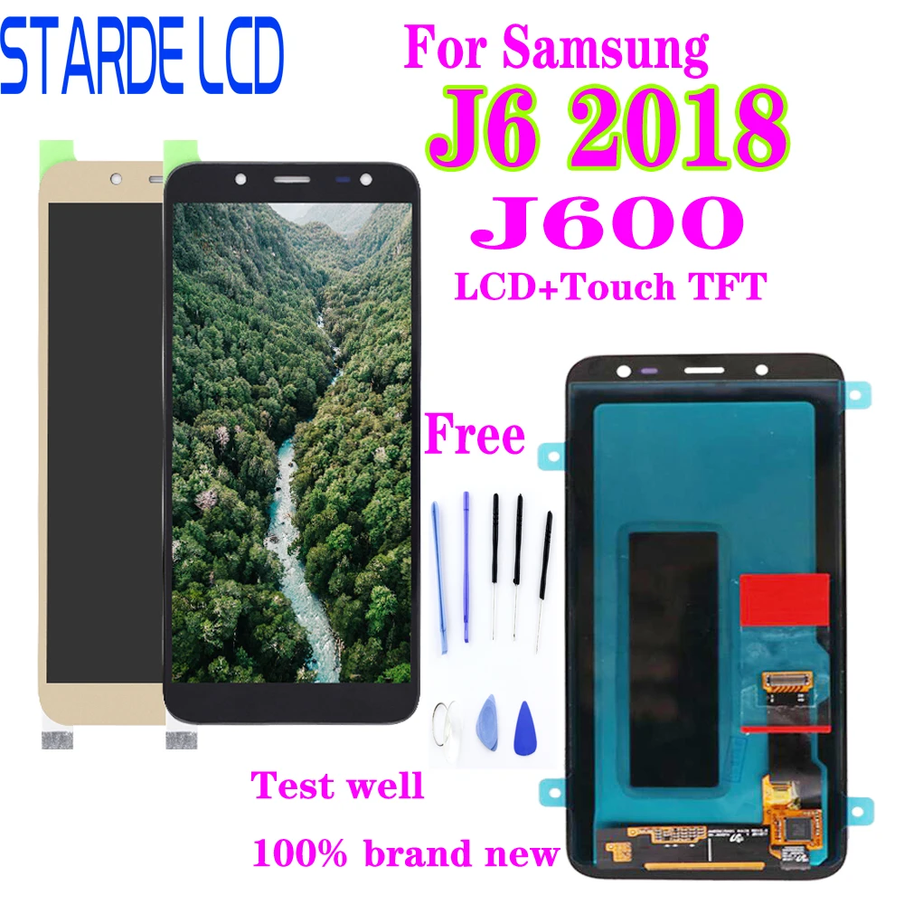 STARDE Replacement LCD For TFT Samsung J6 2018 J600 J600F LCD Display Touch Screen Panel Digitizer Assembly
STARDE Replacement LCD For TFT Samsung J6 2018 J600 J600F LCD Display Touch Screen Panel Digitizer Assembly