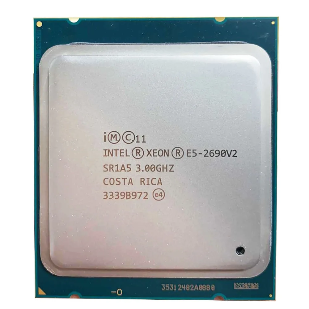 Intel E5-2690 v2 E5 2690 V2 E5 2690v2 Processor SR1A5 3.0Ghz 10 Core 25MB Socket LGA 2011 Xeon CPU best processor