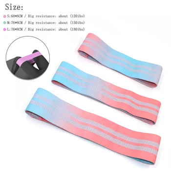 

3pcs Circle Hip Resistance Bands Expander Training Gym, Yoga, Pilates Elastic Leg Training Rubber Bands Fitness Equipment