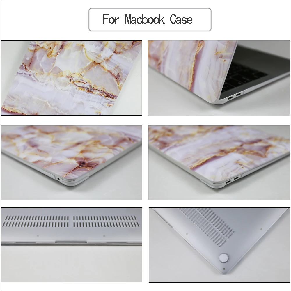 Dura de Mármore para Macbook id para Macbook Capa Case A2289 A2251 16 15 12 Toque Air A2179 A2337 Pro 13 m1 - Imagem 3