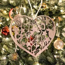 3 шт. Рождественская елка кулон DIY рождественские деревянные висячие украшения Березовая доска фанера отличный прочный скандинавский стиль...(China)