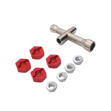 

MN Model 1/10 MN-999 Land Rover Defender RC Car Spare Parts, Metal Upgrade 12mm Coupler Tire Wrench, Flange Nut Conversion Parts