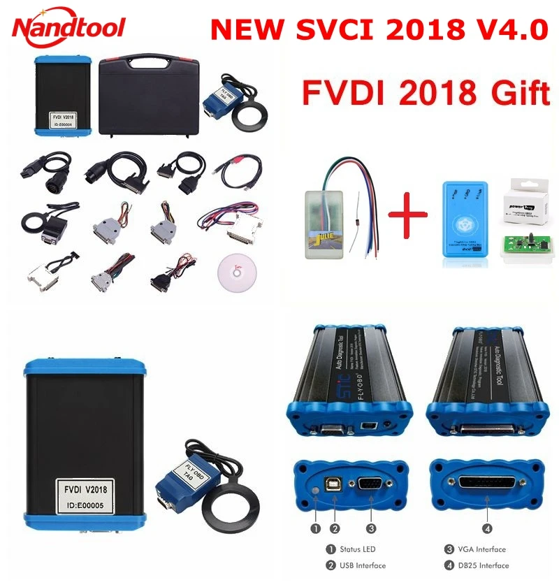 SITC FVDI V4.0 SVCI V4.0 ABRITES Commander VVDI сканер одометра коррекция ключа программист неограниченное 18 программного обеспечения