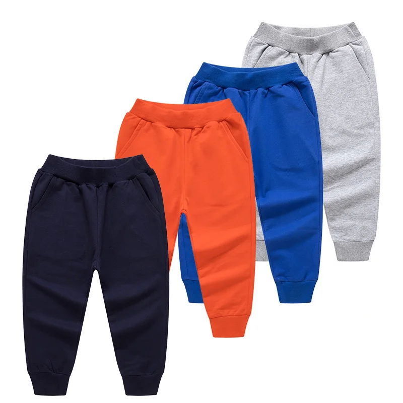 Retail Child Pants For Boys Girls Casual Trousers 2-12Y Spring Teenage Elastic Waist Soft Clothes Unisex Kids Fashion Sweatpants 2