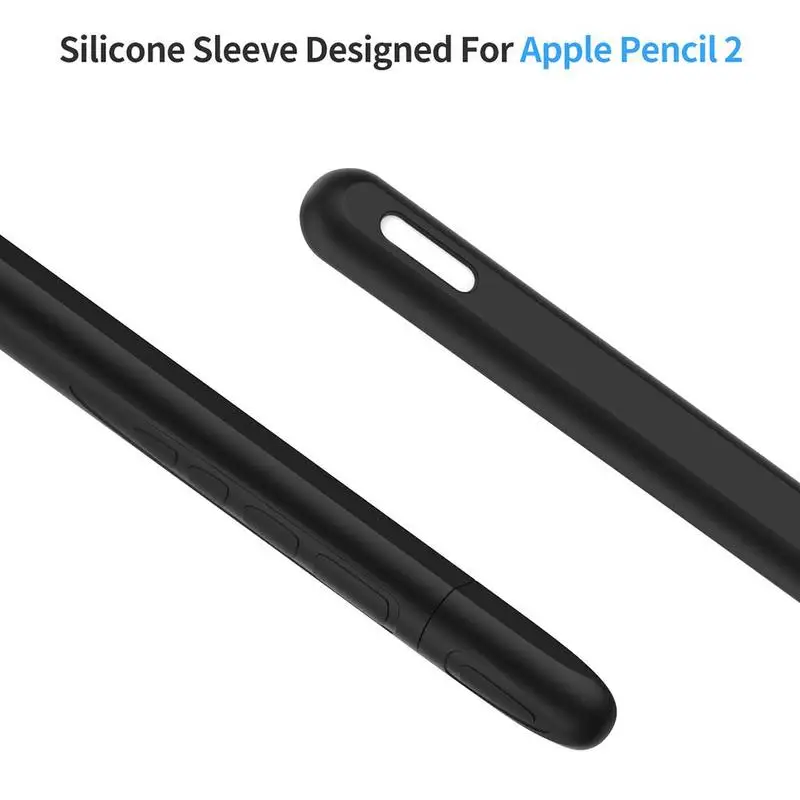 Защитный чехол для Apple Pencil 2, анти-царапающий стилус, силиконовый чехол 2, нескользящий карандаш, чехол для айпада, протектор Penpoint Ca G4G6