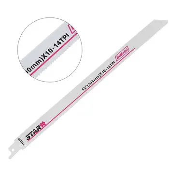 

Bi-Metal S122VF 300mm 12" Reciprocating Saw Blade Effective For Cutting Wood Woodworking N1HF