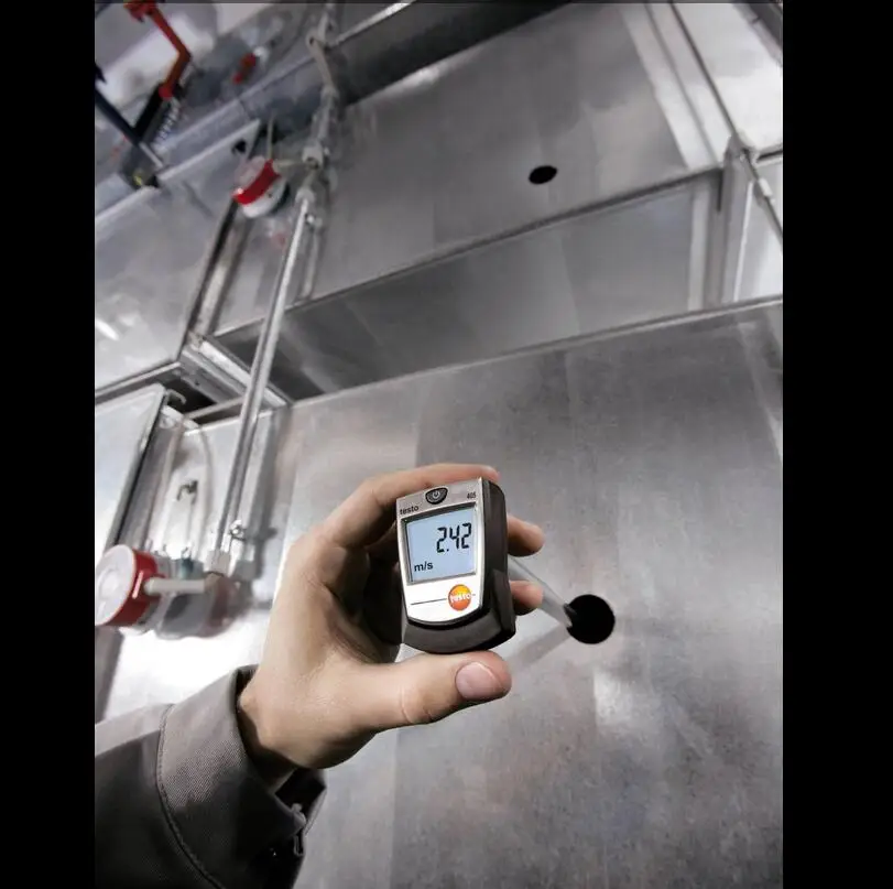 Новый термоанемометр Testo 405 V1 0560 4053 с держателем для воздуховодов тестер скорости