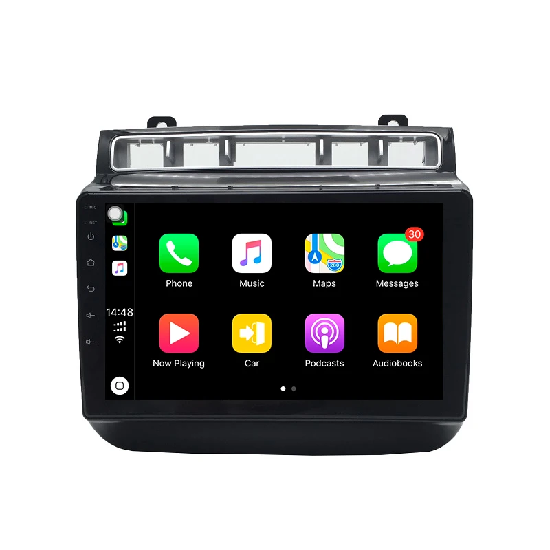 Best Car Multimedia player 1 Din Android 9.0 4G/64G Car DVD For 2015-2017 VW/Volkswagen touareg touch screen with GPS DSP 4G internet 3