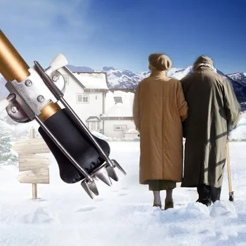 

Mountaineering Walking Claw Sticks Outdoor Cane Trekking Pole Accessories Ice Tip Attachment Grip Crutches