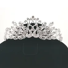 Аксессуары для свадебного платья невесты, модные резинки для волос с павлином, украшенные кристаллами, для студии Tuinga, A120