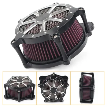 

Motorcycle Air Cleaner Intake Filter For Harley Touring Glide Street FLHX FLHR FLHT FLTR Trike 2008-2016 & Softail 2016-2017