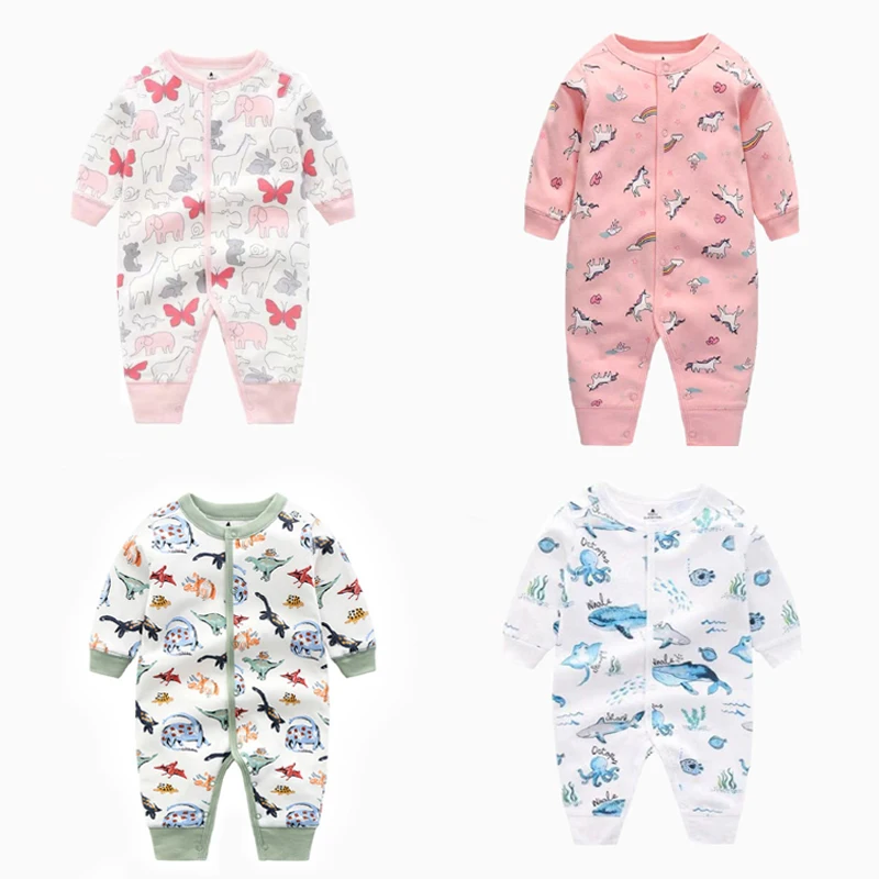 baby clothing BOY GIRL clothes Cartoon long sleeve jumpsuit newborn unisex new born Pajamas Infant Costume 2020