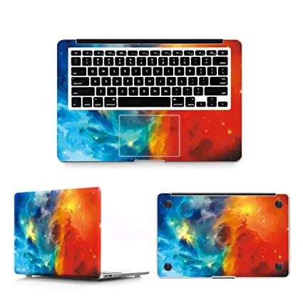 1 3 в 1 наклейка на весь корпус чехол для ноутбука Виниловая наклейка для Apple Macbook Air 11 12 13 15 Pro Mac Book notebook Lap Top sticker s - Цвет: 1