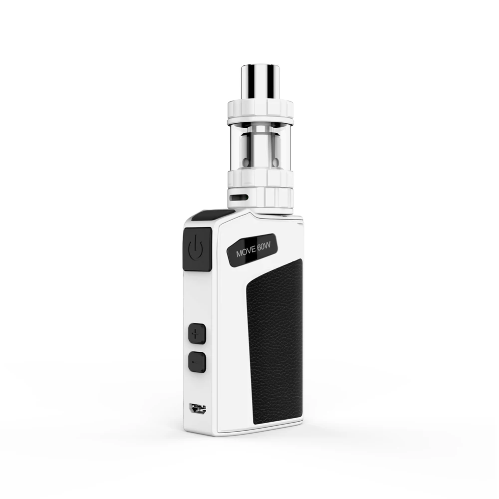 【Специальная цена и дополнительный подарок 】Vaptio Vape Kit MOVE 60 TC Series 60W Bulit up 2100mAh коробка Vape Mod 2,0 мл бак электронная сигарета - Цвет: Move 60 White