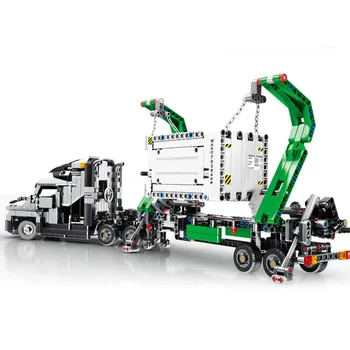 

1202pcs New Sale Container Truck Science And Technology Machinery Code Building Block Bricks Toys For Children Gifts