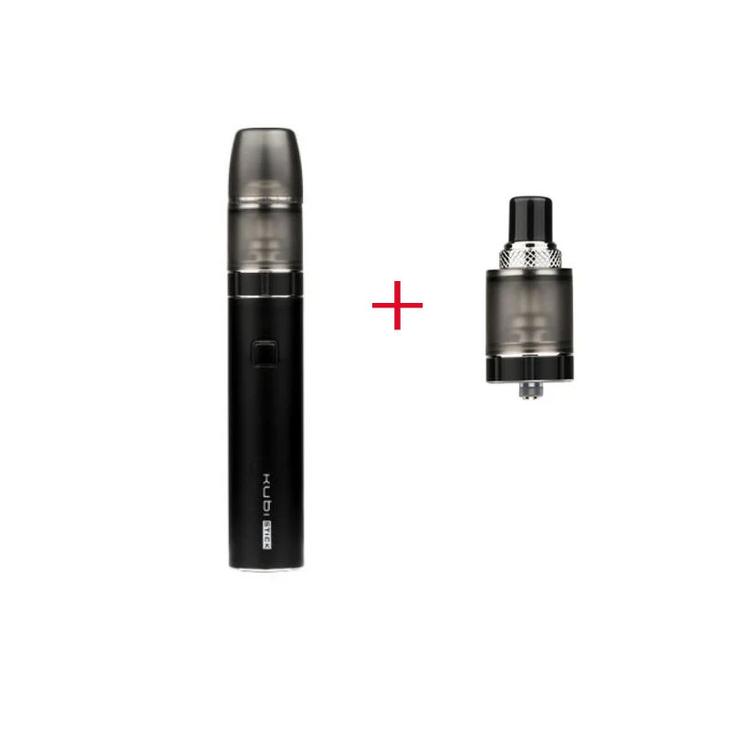 black kit with pod Горячая сигарета, ручка Kubi, стартовый набор, аккумулятор 1500 мАч, 2 мл, многоразовый, стручок Ом, катушка, электронная сигарета, набор vape VS Hotcig Kubi/Vinci X - Цвет: black kit with pod