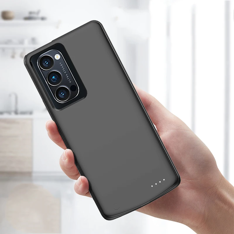Силиконовый противоударный чехол Silm для зарядки аккумулятора OPPO Reno 4 Pro внешний