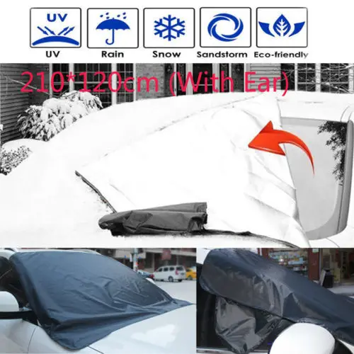 

New Durabble Car Auto Snow Protect Cover Magnet Windshield Ice Sun Frost Protector Side Flaps