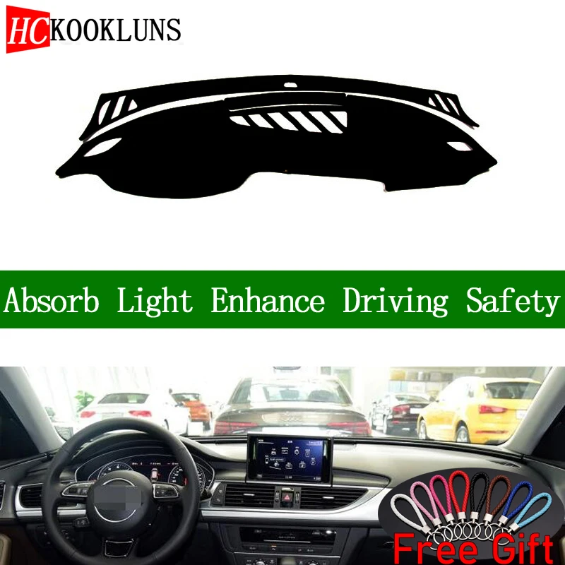 Чехол для приборной панели AUDI A6 A6L 2012 2013 2014-2018 Солнцезащитный коврик ковер