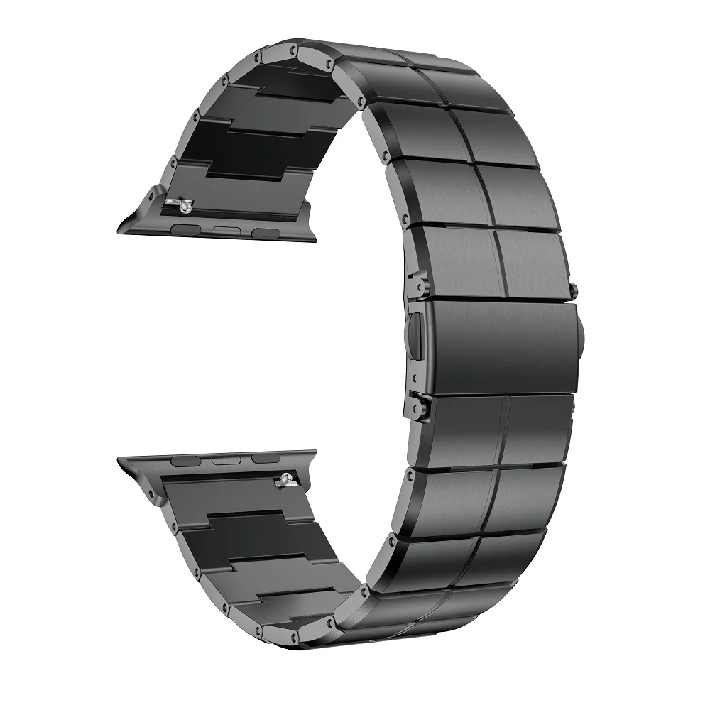 Металлический ремешок для наручных часов Apple Watch 38/40 мм/42 44 мм длина браслета Нержавеющая сталь Браслет Смарт-часы ремешок для наручных часов Apple Watch серии 1, 2, 3, 4 года