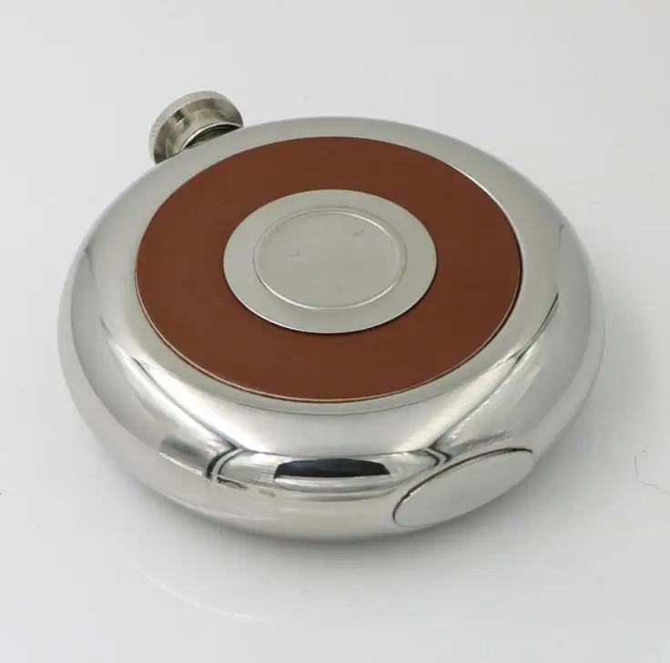 

30 Sets Round Stainless Steel Pocket Flask With Build-in Cup Hip Flask Mirror Polished Bottles+ Free Funnel Wholesale