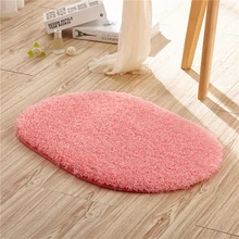 Овальный ковер из Овального бархата и овечьей шерсти, простой журнальный столик для гостиной, бархатное одеяло из овечьей шерсти, нескользящий коврик из овчины