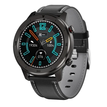 

DT78 Smart Watch Men IP68 Waterproof 1.3 Inch Full Round Press Screen Heart Rate Blood Pressure Oxygen Monitor Smartwatch