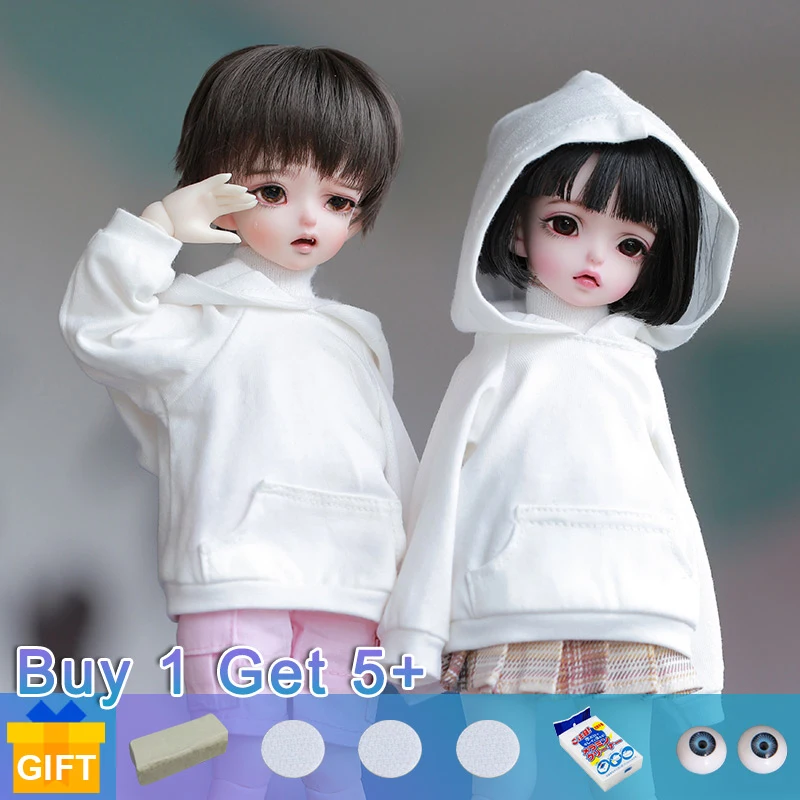 isoom Emica & Emilia Doll BJD 1/6 Yosd dolls movable joint fullset complete professional makeup Fashion Toys for Girls Gifts