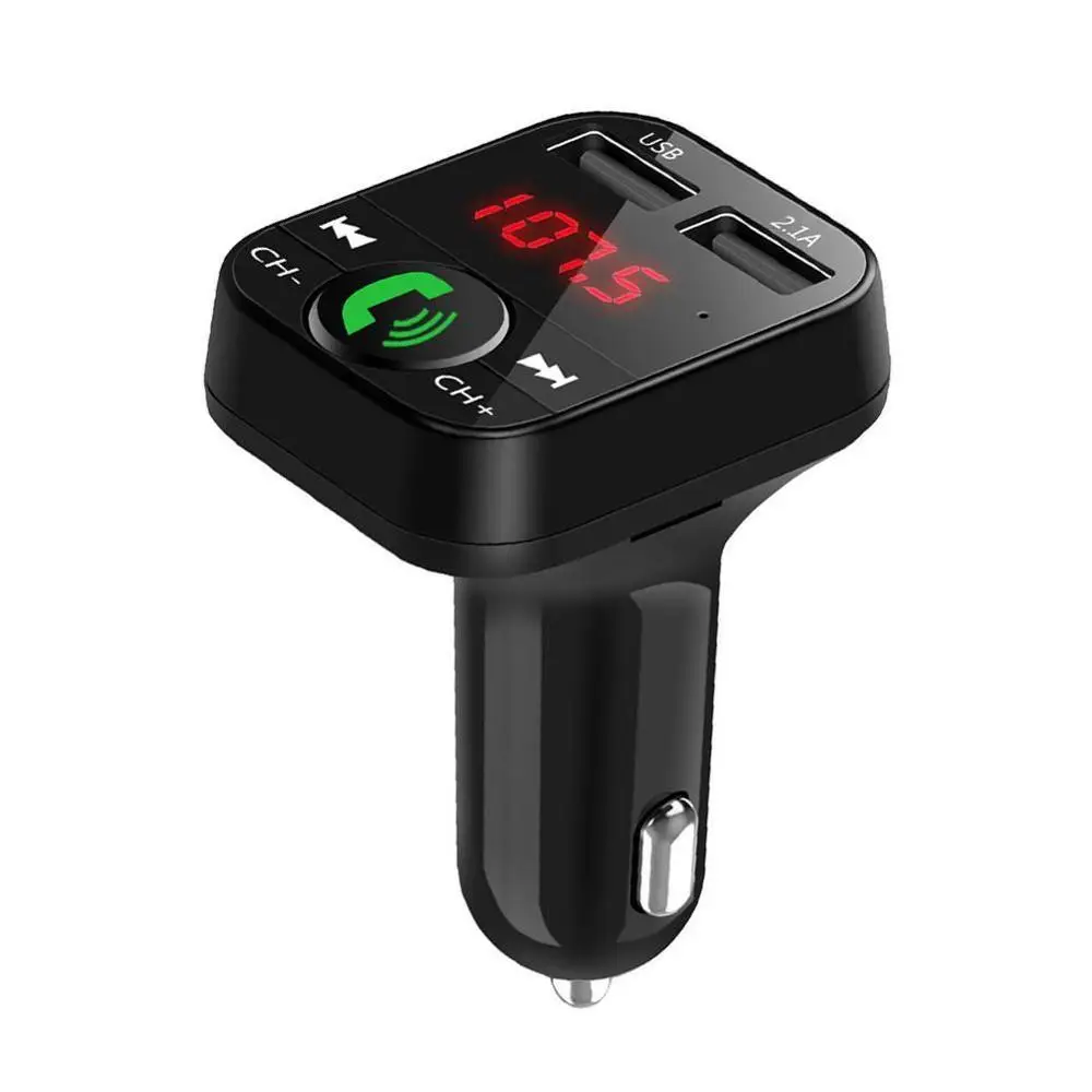 

Multifunctional Wireless Bluetooth Handsfree Car Kit FM Transmitter MP3 Player Dual USB Charger