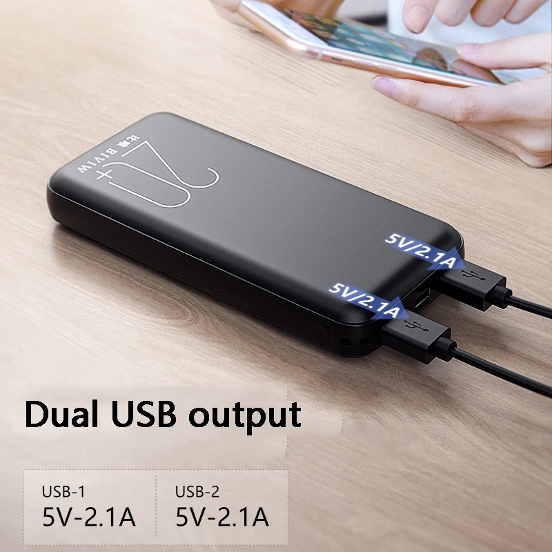 Band New power Bank 20000 mAh PD светодиодный цифровой дисплей с быстрой зарядкой портативный внешний аккумулятор для Xiaomi Mi9