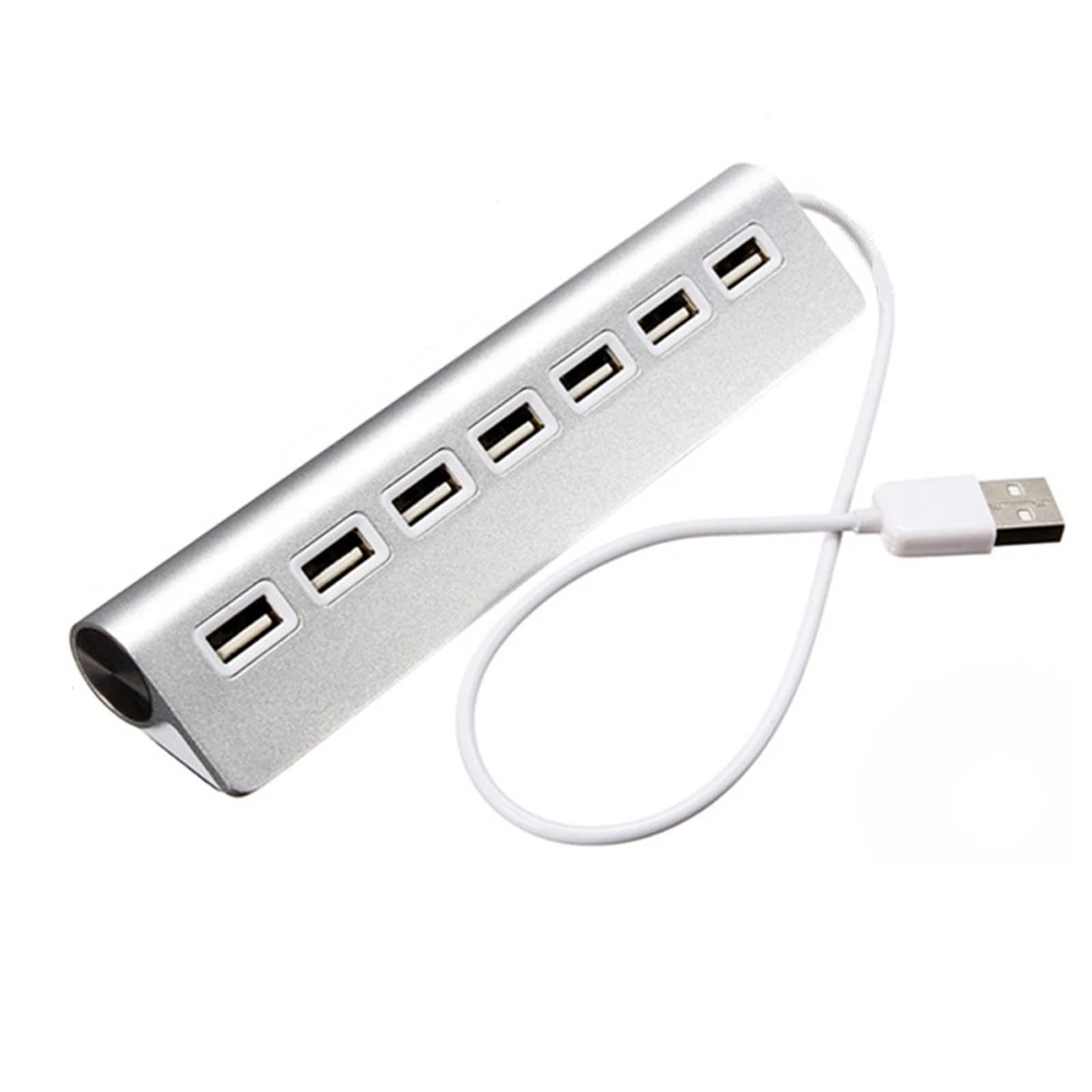 USB 2,0 концентратор 4 порта Высокоскоростной USB мульти концентратор сплиттер порт портативный расширитель с адаптером ЕС/США для планшета ноутбука Macbook Air