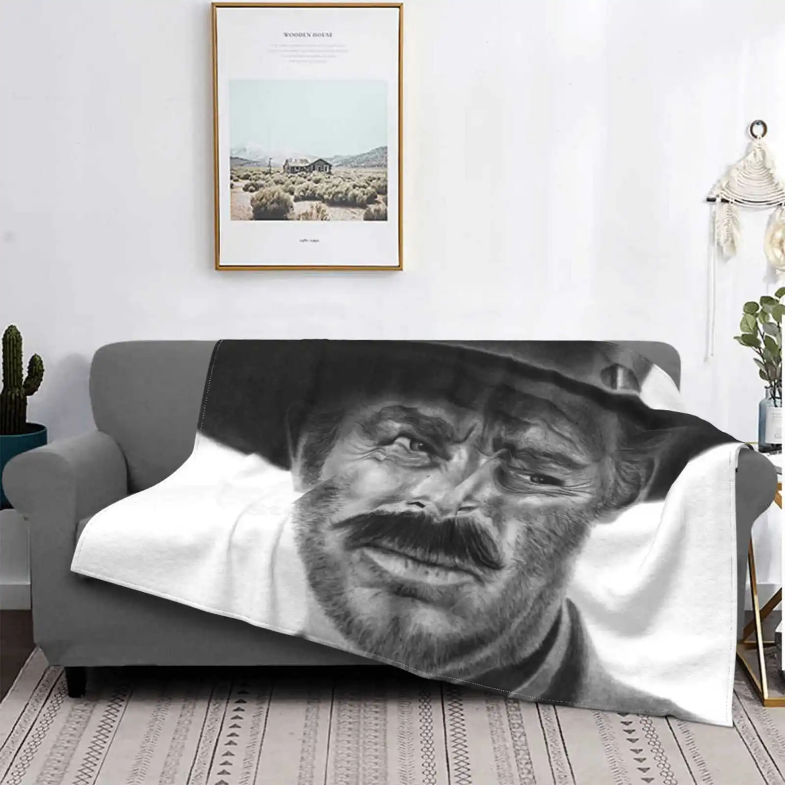 Lee Van Cleef | Il Cattivo | Il Bene Il Male E Il Brutto Modo Caldo Molle Coperte E Plaid Coperta Lee Van Cleef La Buona Il Brutto E Il