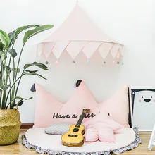 Wahaha дом Детская палатка для чтения угол принцесса комната Девушки Сердце москитные сетки детский сад игра дом половина палатка