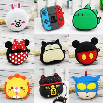 

Cute Cartoon apple airpods1 2 Case Earphone Silicone Case For Wireless Bluetooth Headphones Case Cute Minnie Mickey