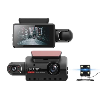 

NEW Car DVR Camera 5M CMOS Sensor IPS Screen Hidden Driving Recorder Dash Cam 1080P Night Vision Parking Monitoring G-sensor