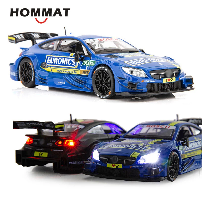 Hommate 1:32 AMG C63 DTM гоночный автомобиль сплав металла моделирование литые игрушечные машинки модель автомобиля подарок автомобили игрушки для детей