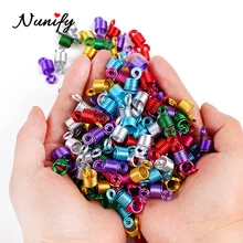 Nunify 7 цветов Металлические африканские Кольца для волос бусины манжеты дреды аксессуары для волос бусины Регулируемые кольца для волос для женщин спираль