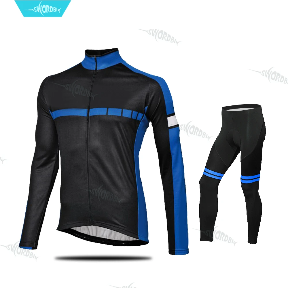 Normal Cycling Set Ropa Ciclismo длинный рукав Велоспорт Джерси набор MTB Skinsuit Pro командная Одежда дышащая быстросохнущая велосипедная одежда комбинезон комплект - Цвет: Normal Cycling Set