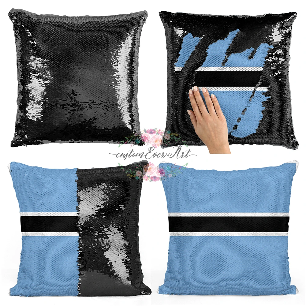 

Botswana Personalized custom picture pillow cover cover throw pillows reversible mermaid sequin pillow case cover