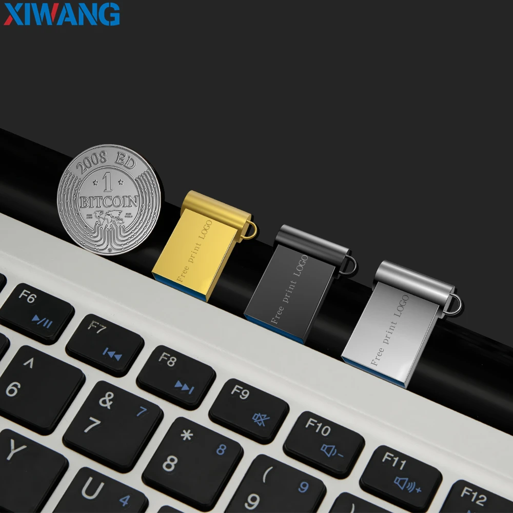Супер мини usb флеш-накопитель 32 Гб металлическая usb флешка 3,0 16 ГБ флеш-накопитель 64 ГБ флеш-накопитель 128 ГБ флэш-диск 8 ГБ кольцо для ключей бесплатный логотип на заказ