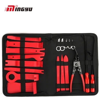 

19pcs Hard Plastic Auto Car Radio Panel Interior Door Clip Panel Trim Dashboard Removal Set DIY Car Repair Tool Kit