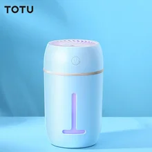 TOTU в форме бутылки воды портативный бесшумный Настольный увлажнитель воздуха с ночным светильник емкостью 280 мл