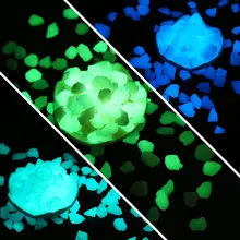 Светящийся камешек садовая декоративная галька флуоресцентный камень булыжник аквариум декорация ландшафт для аквариума камень