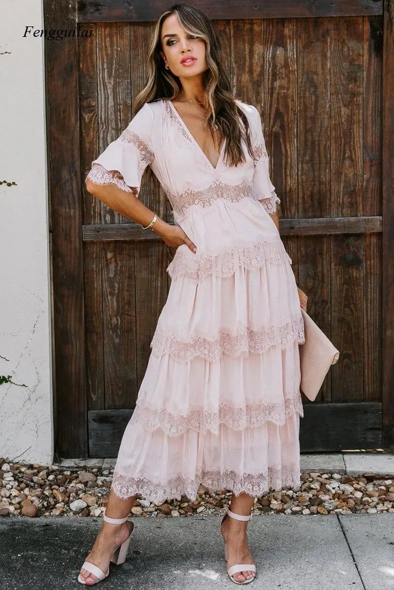 Элегантное Модное Новое дизайнерское однотонное Прозрачное платье с пышными