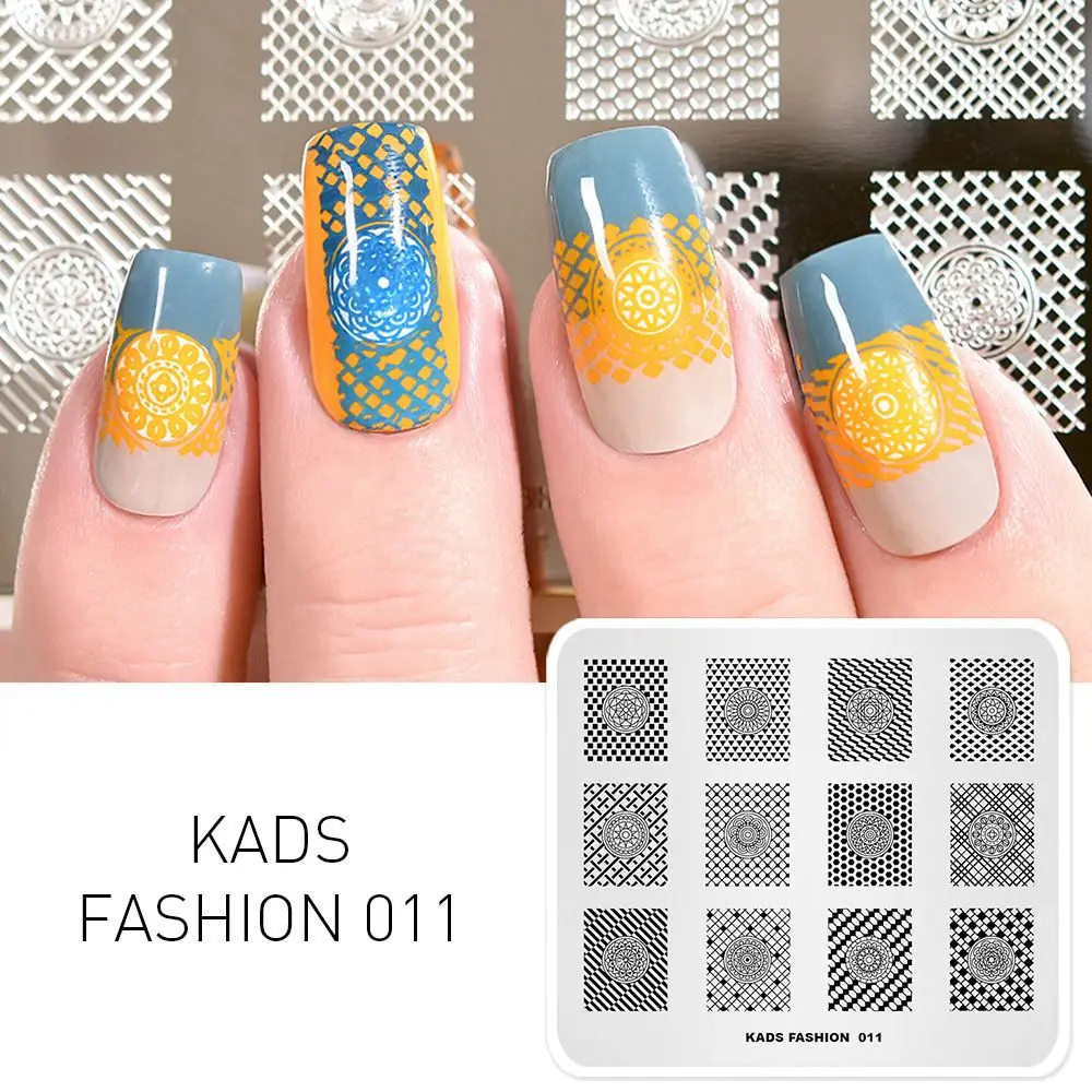 Fashion 011 KADS стемпинг 24 Дизайн для выбора 1 шт. пластины для стемпинга штамп для стемпинга маленький цветок геометрия фестиваль путешествия природа китайский серии стемпинг для ногтей трафарет для ногтей для маникюра - Цвет: Fashion 011