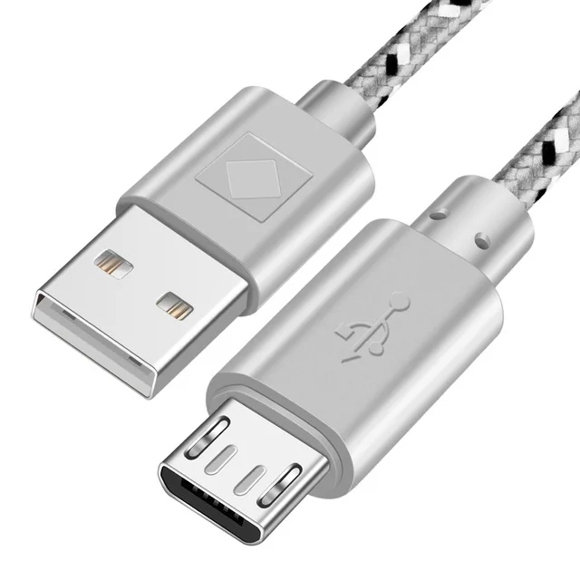 Vanniso Micro USB кабель 1 м 2 м 3 м Синхронизация данных USB кабель зарядного устройства для samsung S6 S7 htc LG huawei xiaomi Android кабели для мобильных телефонов - Цвет: White