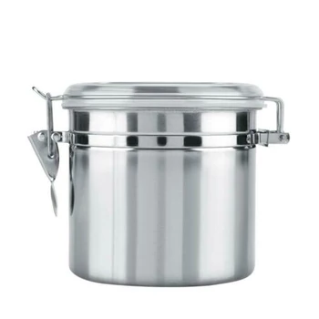 

High Quality New Stainless Steel Airtight Sealed Canister Coffee Bean Sugar Tea Storage Container