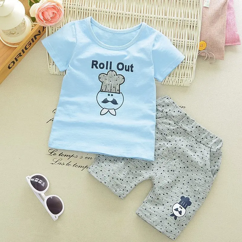 

5 Months to 1 Weeks 7 Boys' Clothes 8 Small Boys 9 Short Sleeve Suit 6 Summer 4 Infant 3 Baby 2-Year-Old Semi- clothes 0