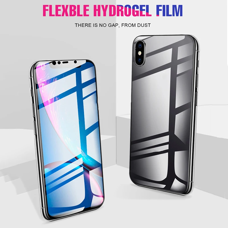 Гидрогелевая защитная пленка на переднюю и заднюю панель Защита экрана для IPhone 11