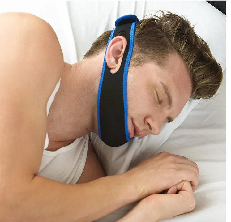 Для мужчин и женщин Snore Band Anti-snore Band Chin Tow Rope храп повязка на подбородок предотвращает вытеснение подбородка фермы